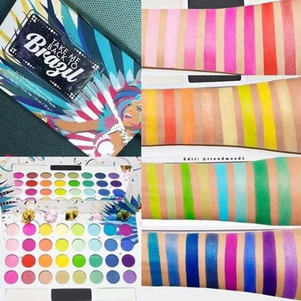BH Cosmetics 35-Color TAKE ME BACK TO BRAZIL EyeShadow Palette W/Free Brush
